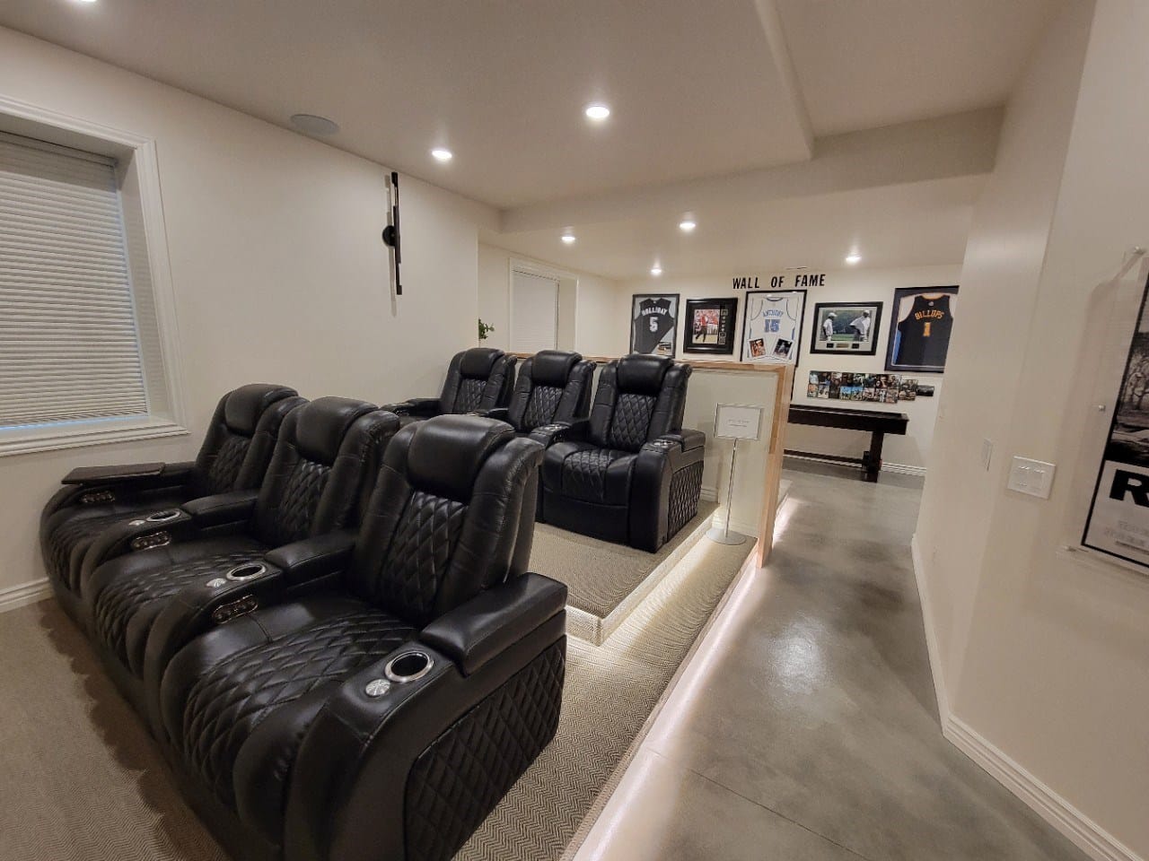 finishing basement with movie room